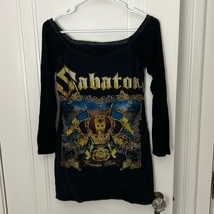 Sabaton Carolus Rex altered long sleeve off shoulder women’s L top